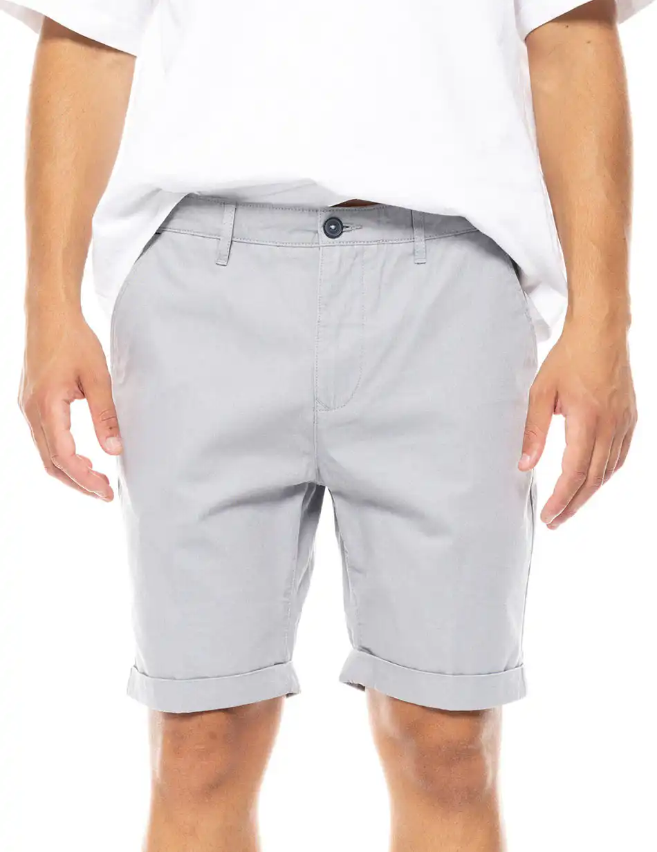 Biston fashion ανδρική chinos βερμούδα 49-221-027 GREY