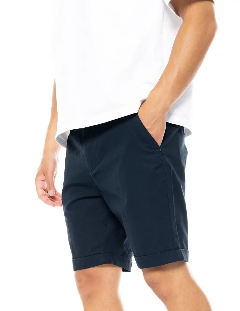 Biston fashion ανδρική chinos βερμούδα 49-221-027 NAVY