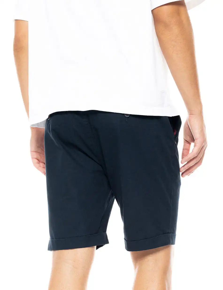 Biston fashion ανδρική chinos βερμούδα 49-221-027 NAVY