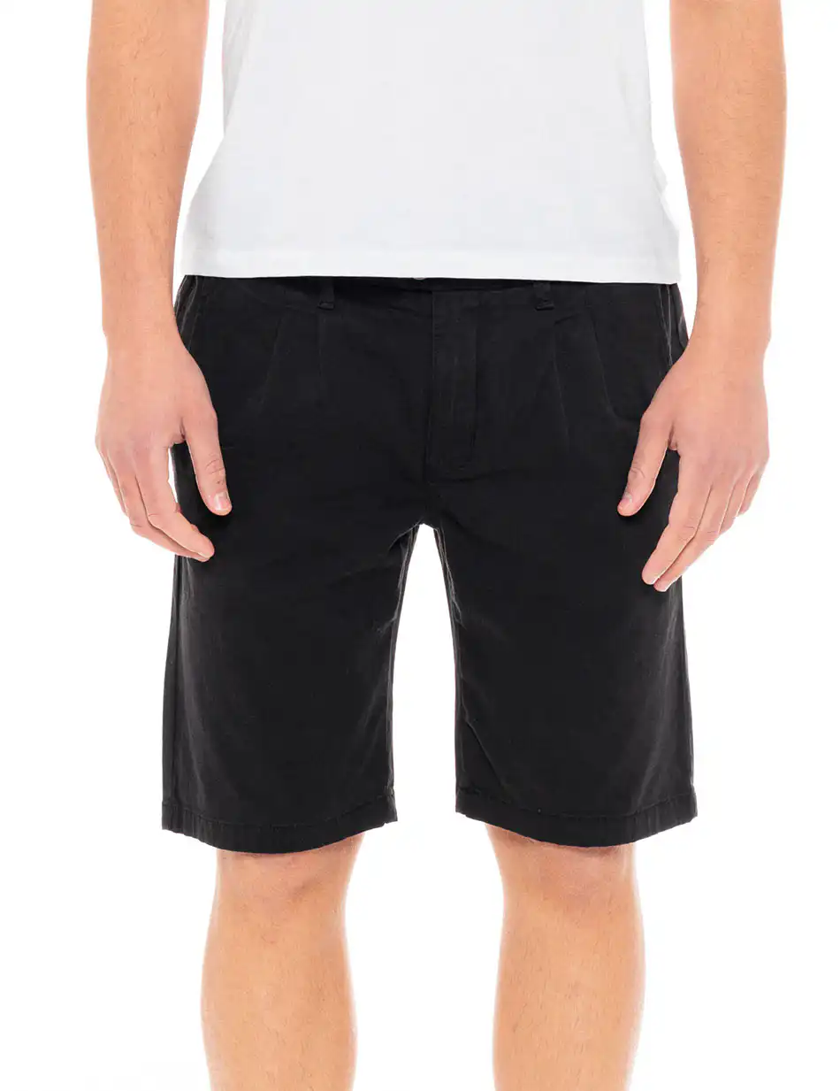 Biston fashion ανδρική chinos βερμούδα 49-221-029 BLACK