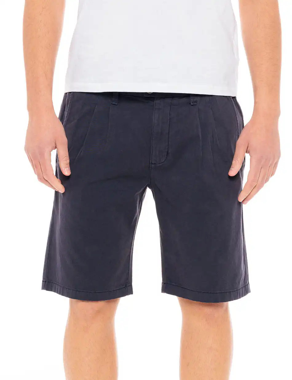 Biston fashion ανδρική chinos βερμούδα 49-221-029 NAVY