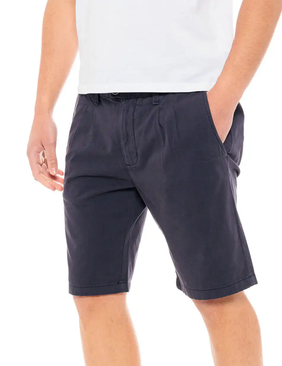 Biston fashion ανδρική chinos βερμούδα 49-221-029 NAVY