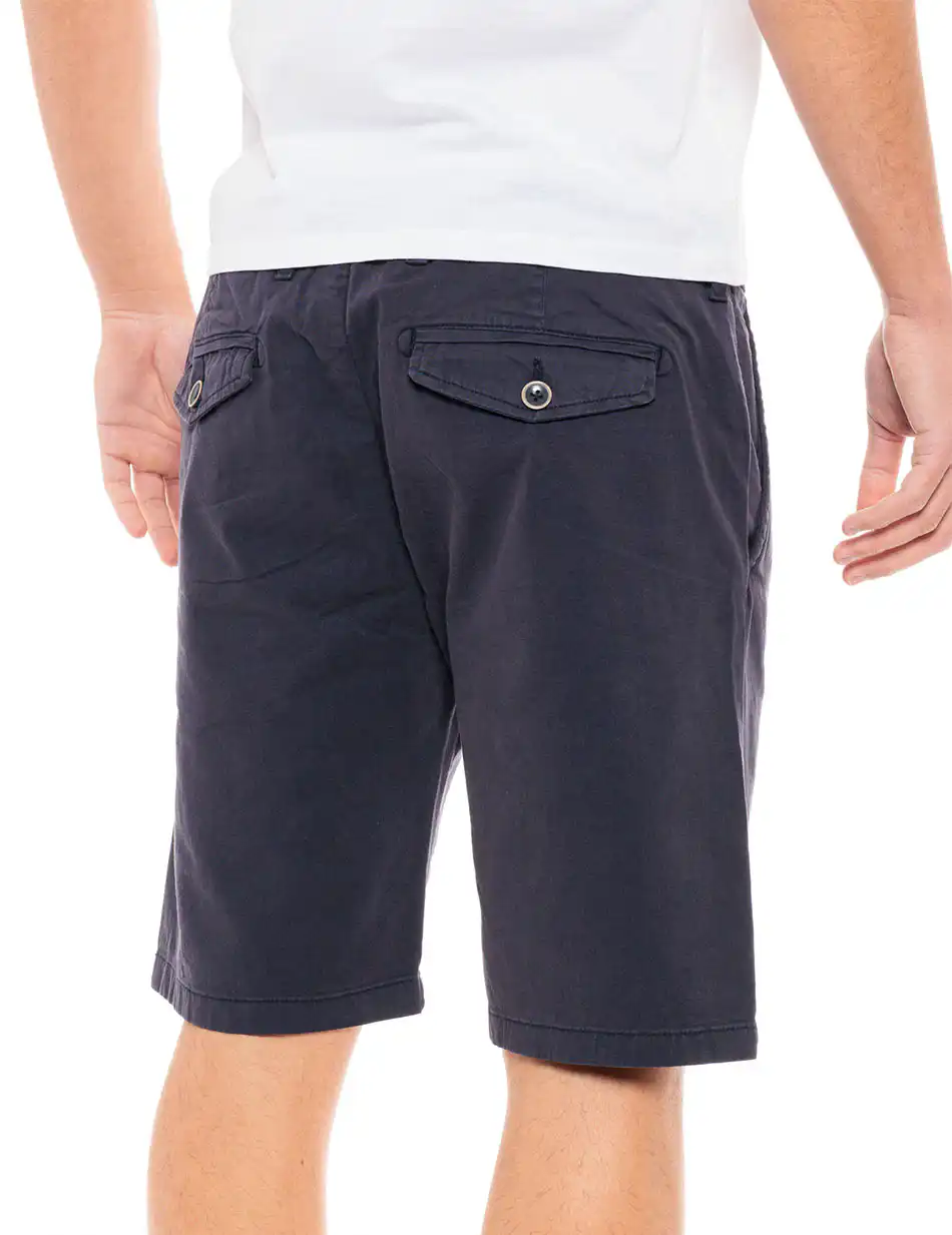 Biston fashion ανδρική chinos βερμούδα 49-221-029 NAVY