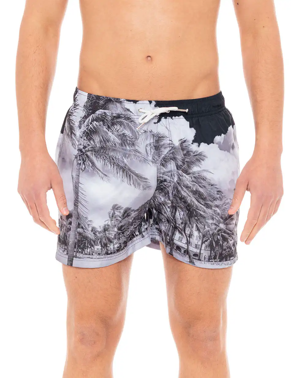 Biston fashion ανδρικό μαγιό 49-231-006 BLACK ALLOVER