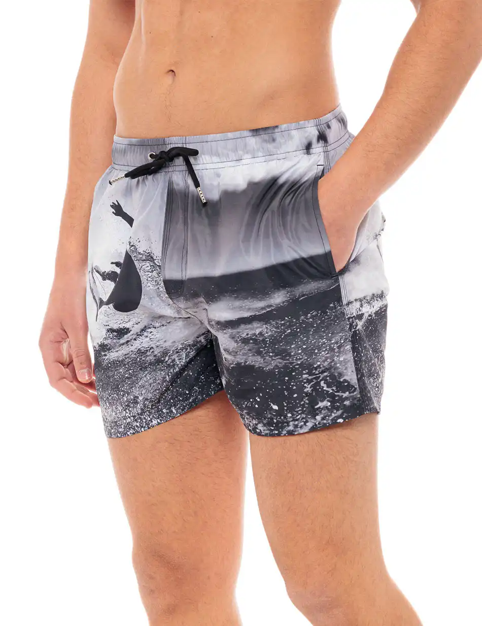 Splendid fashion ανδρικό μαγιό 49-231-007 BLACK ALLOVER