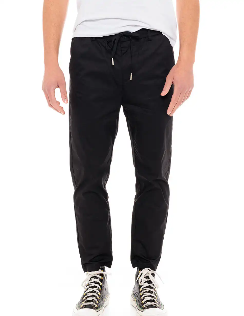 Biston fashion ανδρικό παντελόνι chinos 49-241-001 BLACK