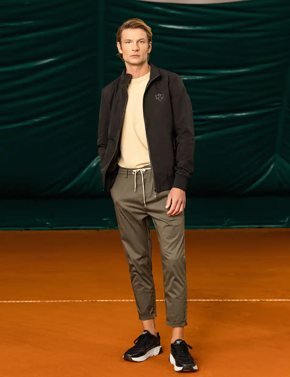 Biston fashion ανδρικό παντελόνι chinos 49-241-001 GREEN