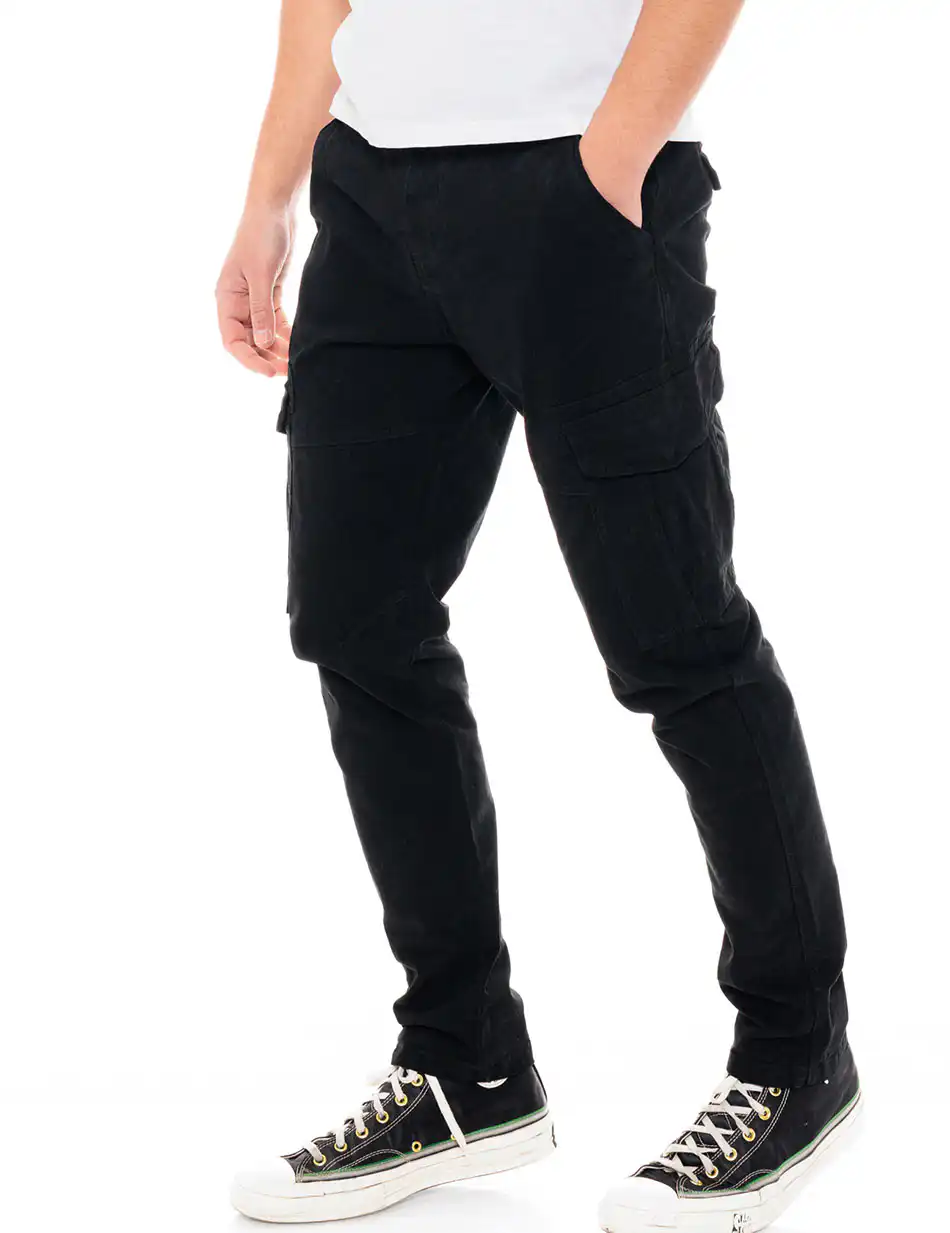 Splendid fashion ανδρικό παντελόνι cargo 49-241-003 BLACK