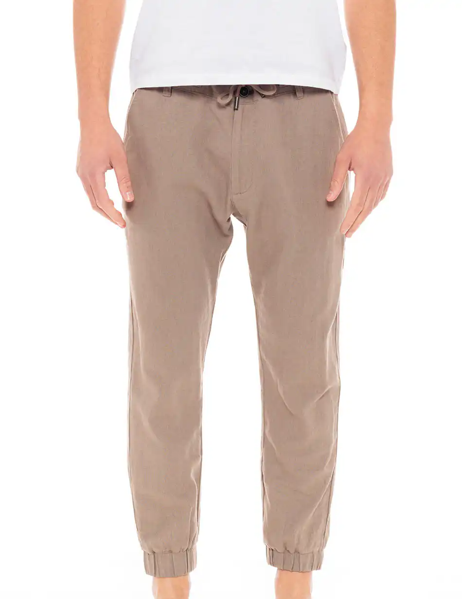 Biston fashion ανδρικό λινό chinos παντελόνι 49-241-005 FANGO