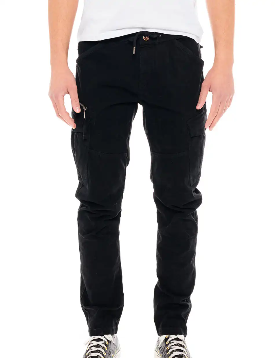 Biston fashion ανδρικό cargo παντελόνι 49-241-011 BLACK
