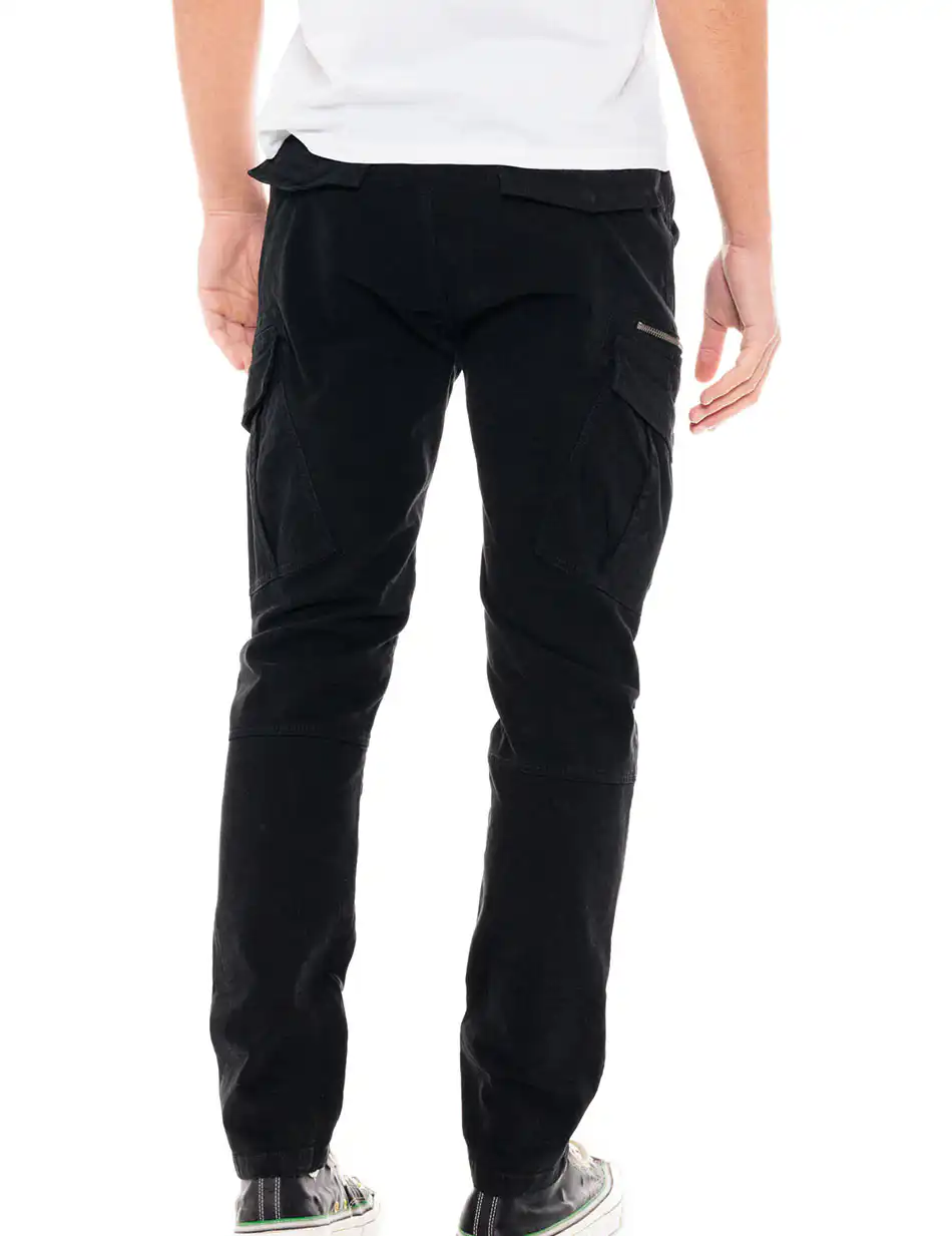Biston fashion ανδρικό cargo παντελόνι 49-241-011 BLACK