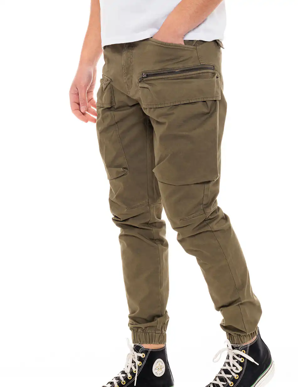 Splendid fashion ανδρικό παντελόνι cargo 49-241-012 OLIVE