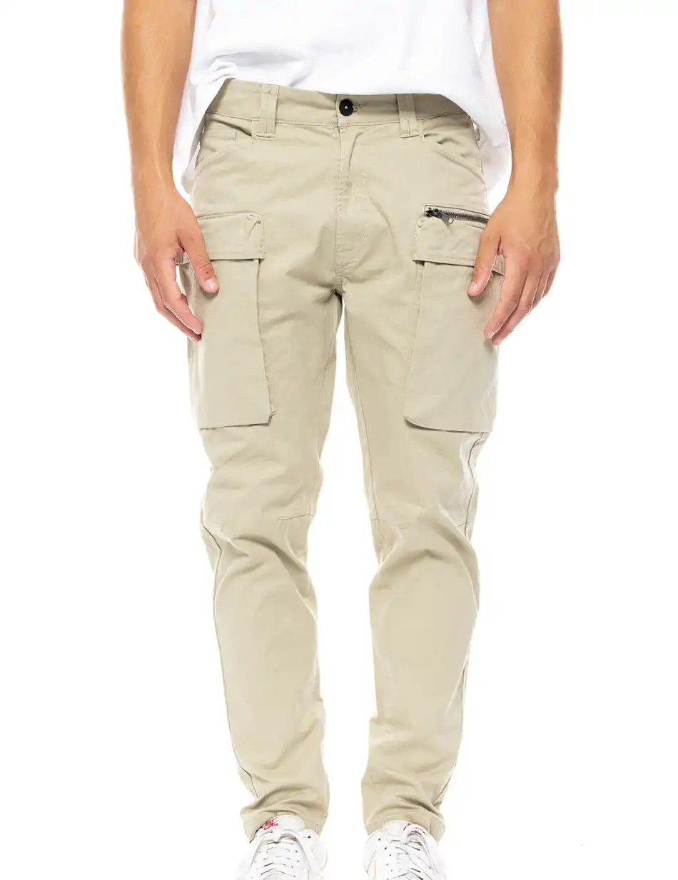 Splendid fashion ανδρικό παντελόνι cargo 49-241-012 BEIGE