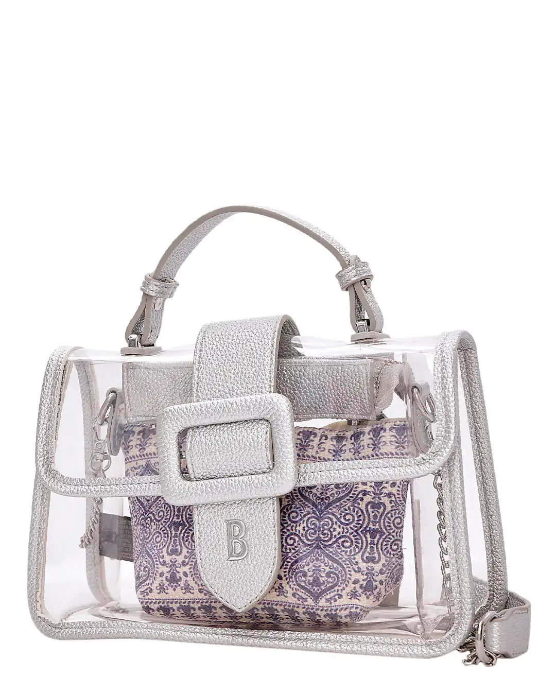 Τσάντα χειρός WH30 – Ασημί