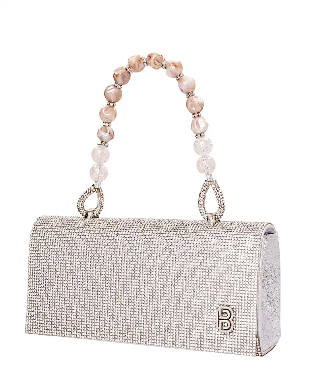 Τσάντα φάκελος clutch JH2211 – Ασημί