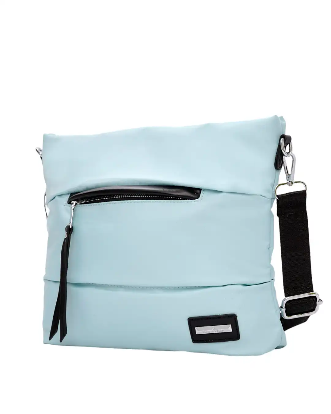 Τσάντα ώμου-χιαστί με αδιάβροχο ύφασμα-KX2236 – Γαλάζιο