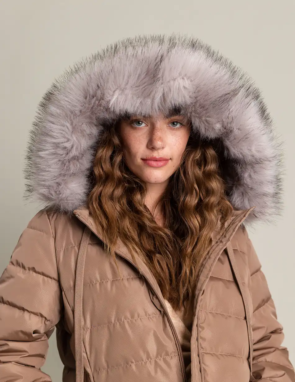 Biston fashion γυναικείο demi μπουφάν με αποσπώμενη κουκούλα 50-101-080 DK BEIGE