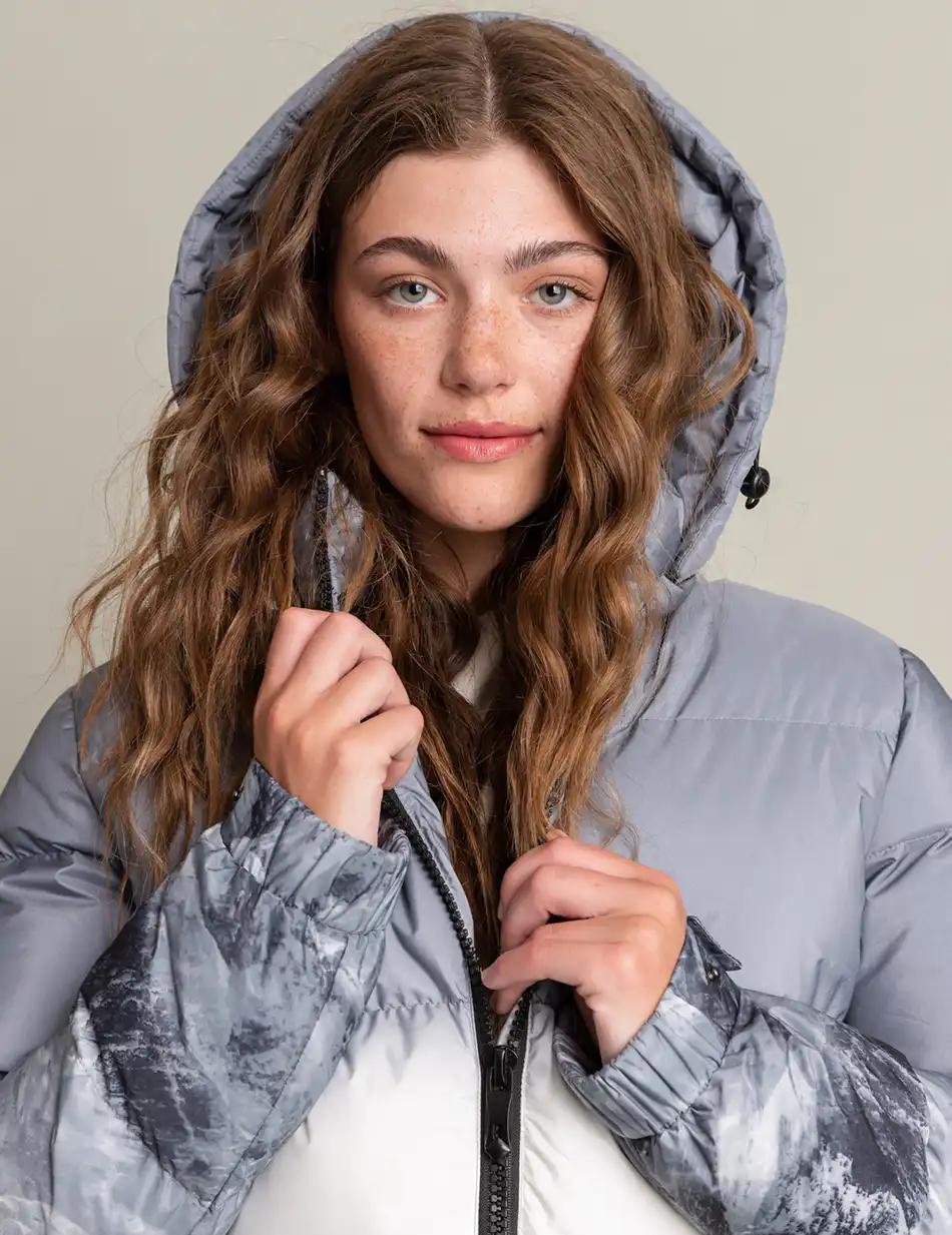 Biston fashion γυναικείο κοντό μπουφάν με αποσπώμενη κουκούλα 50-101-099 GREY