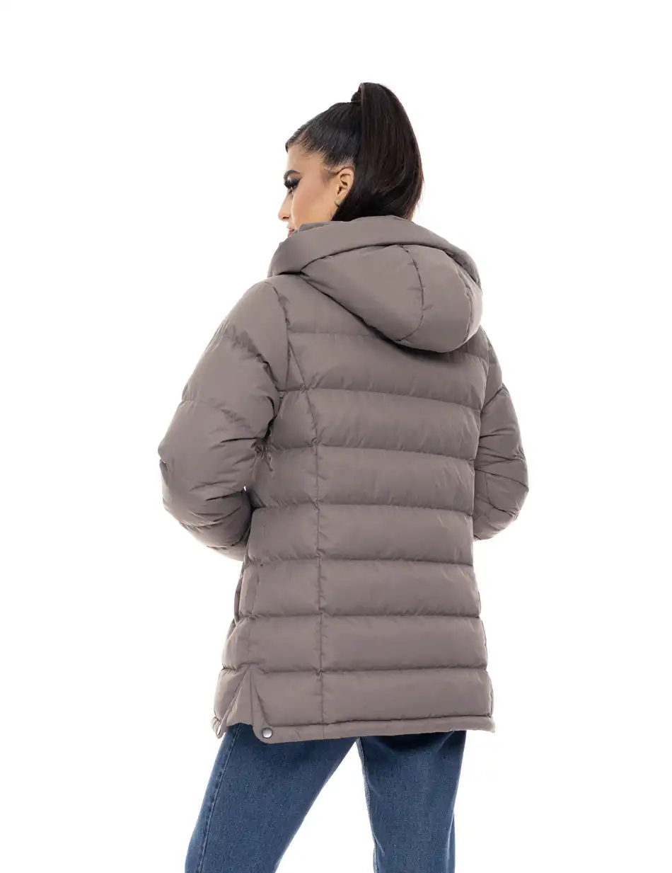 Biston fashion γυναικείο κοντό μπουφάν με αποσπώμενη κουκούλα 50-101-107 FANGO