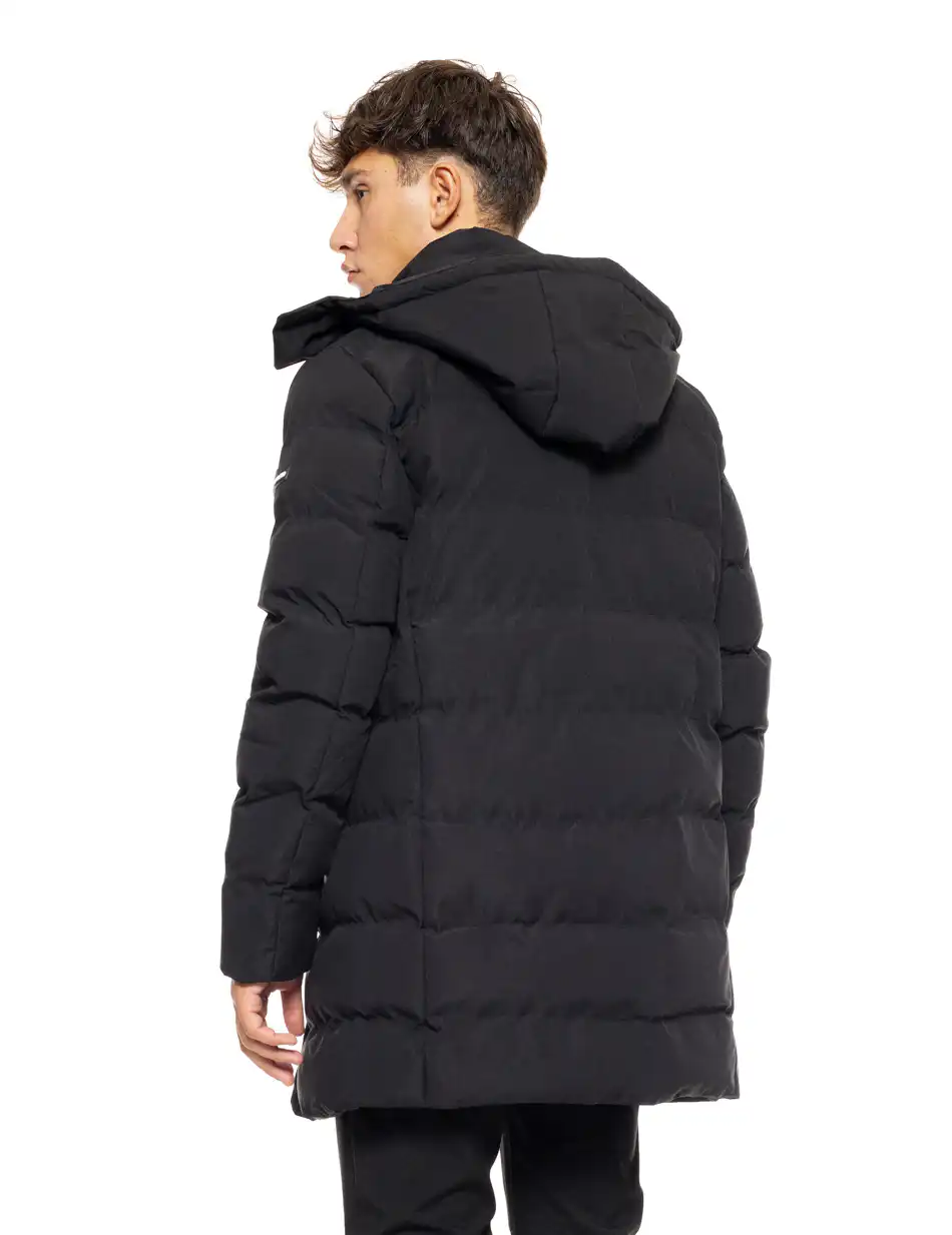 Biston fashion ανδρικό demi μπουφάν με αποσπώμενη κουκούλα 50-201-007 BLACK