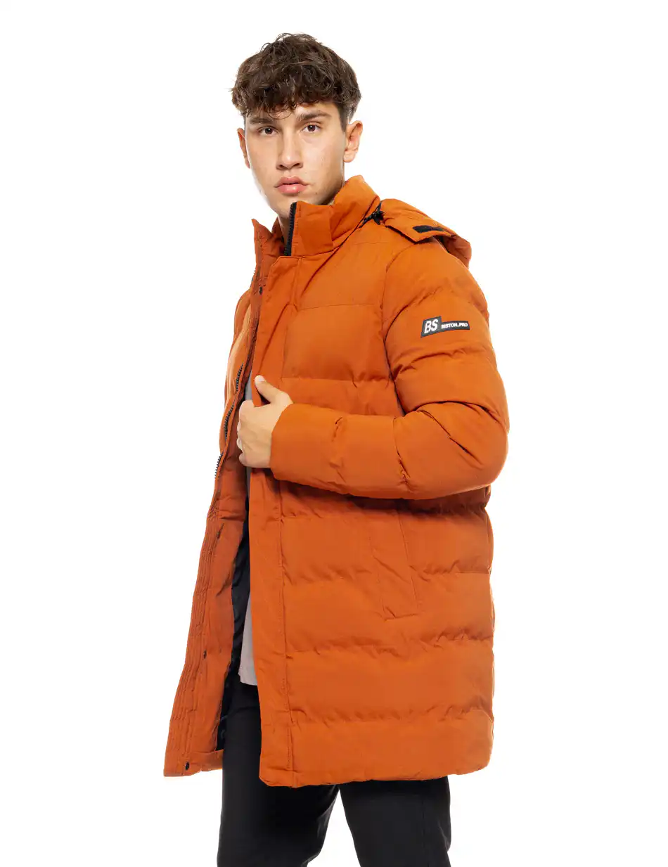 Biston fashion ανδρικό demi μπουφάν με αποσπώμενη κουκούλα 50-201-007 PAPRIKA