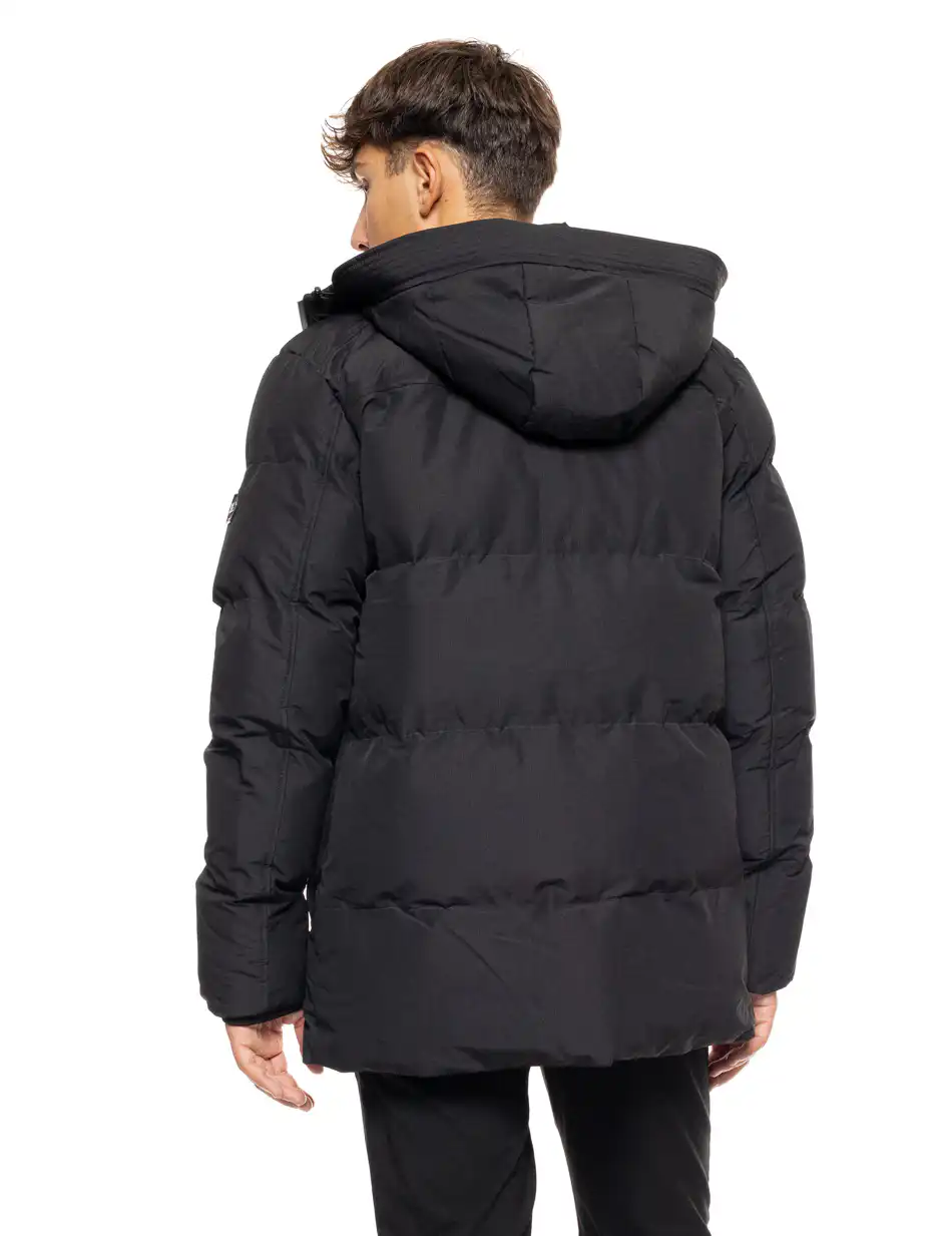 Splendid fashion ανδρικό demi μπουφάν με ενσωματωμένη κουκούλα 50-201-008 BLACK