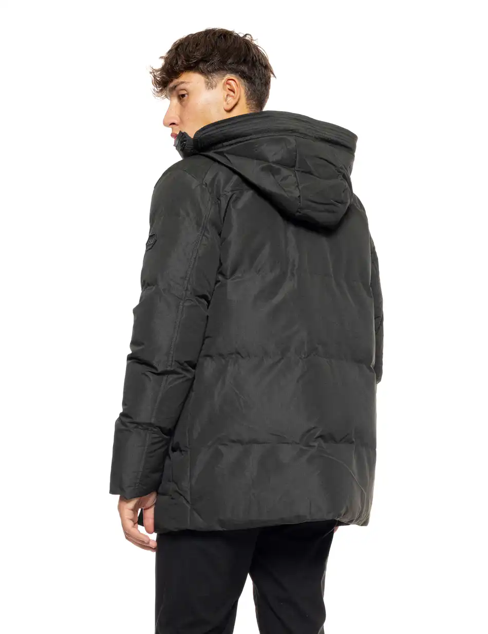 Splendid fashion ανδρικό demi μπουφάν με ενσωματωμένη κουκούλα 50-201-008 DK GREEN