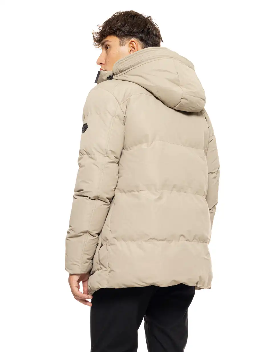 Splendid fashion ανδρικό demi μπουφάν με ενσωματωμένη κουκούλα 50-201-008 BEIGE