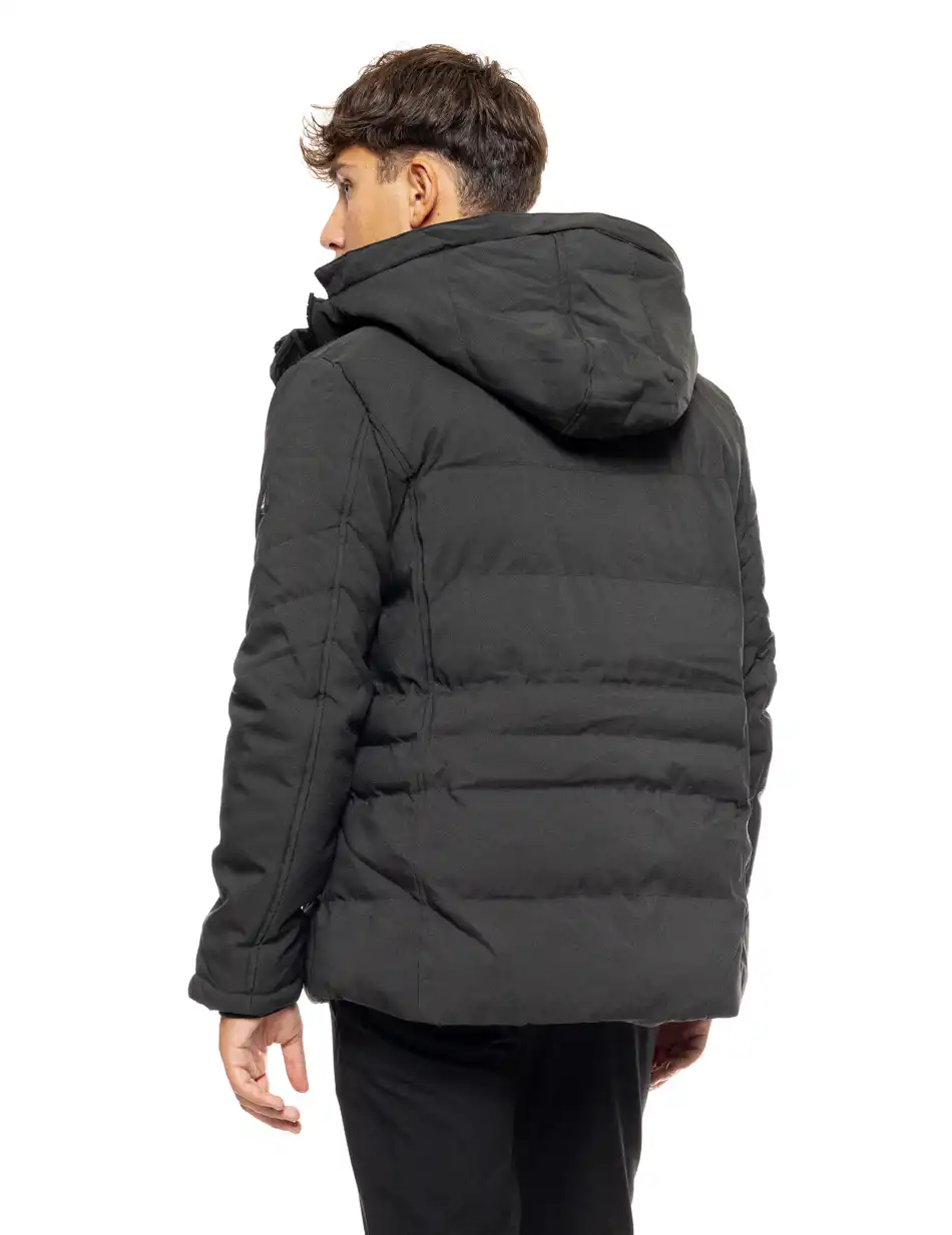 Splendid fashion ανδρικό κοντό μπουφάν με αποσπώμενη κουκούλα 50-201-010 DK GREEN