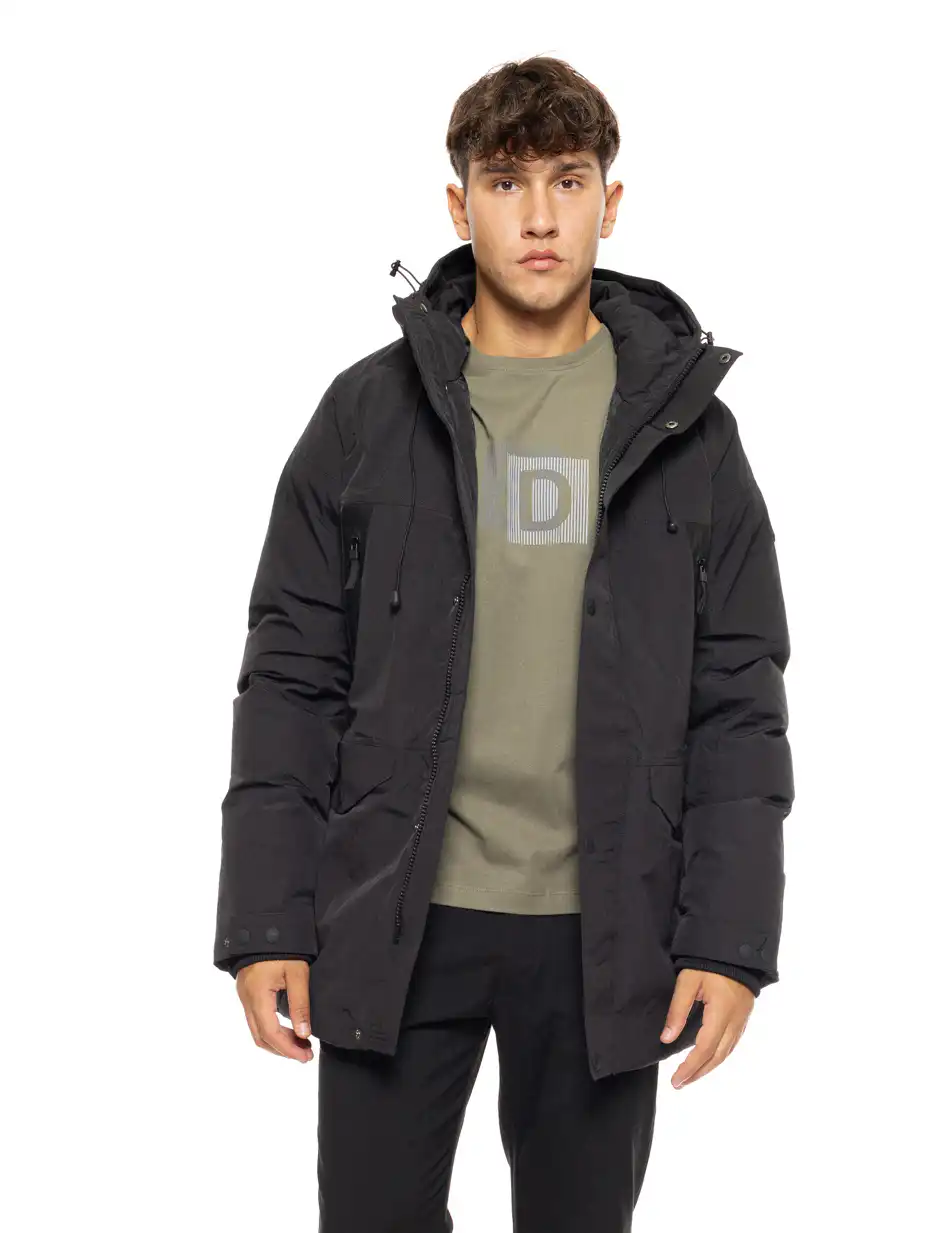 Splendid fashion ανδρικό demi μπουφάν με ενσωματωμένη κουκούλα 50-201-011 BLACK