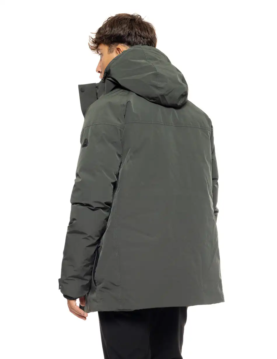 Splendid fashion ανδρικό demi μπουφάν με ενσωματωμένη κουκούλα 50-201-011 DK GREEN