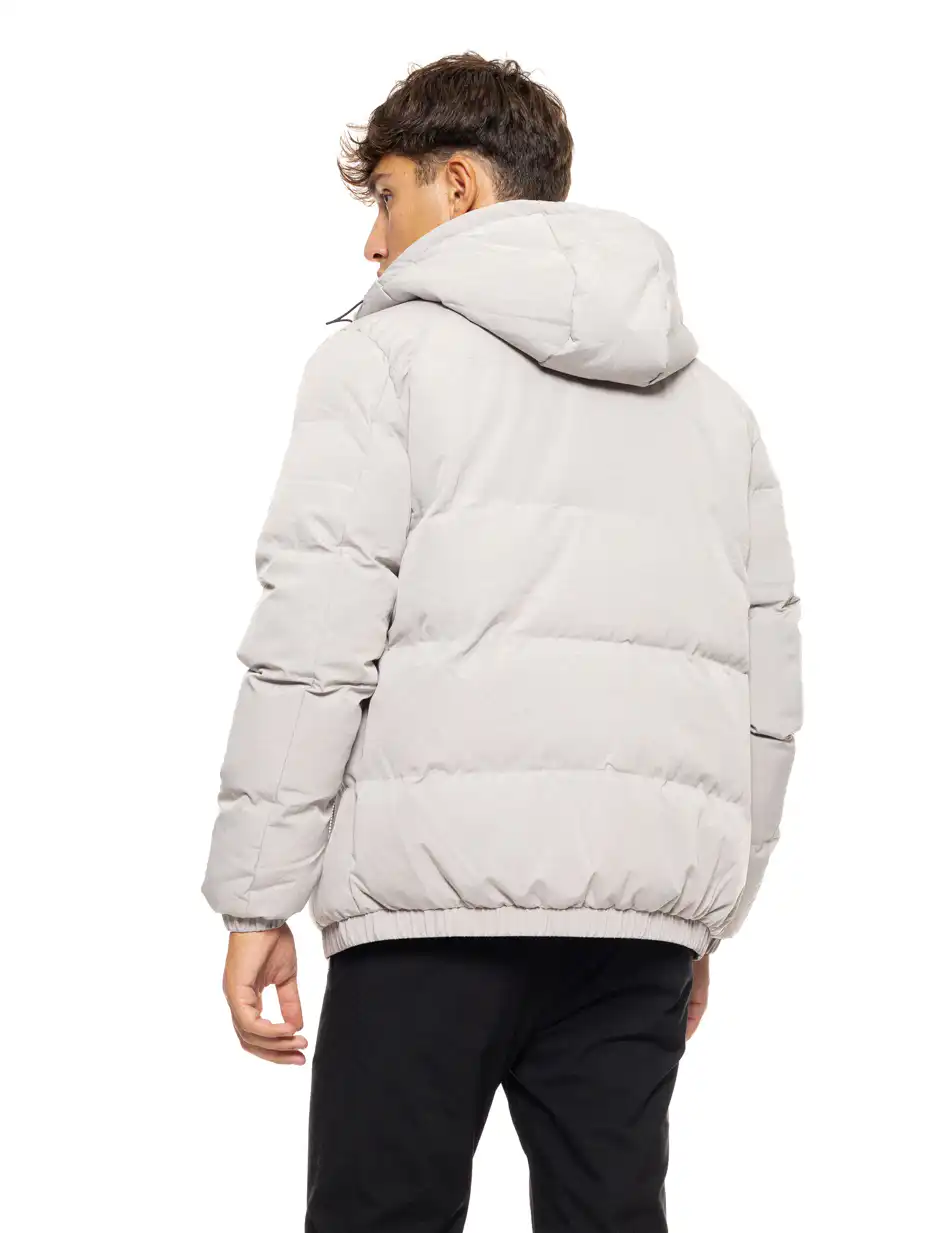 Splendid fashion ανδρικό κοντό μπουφάν με ενσωματωμένη κουκούλα 50-201-027 LT GREY