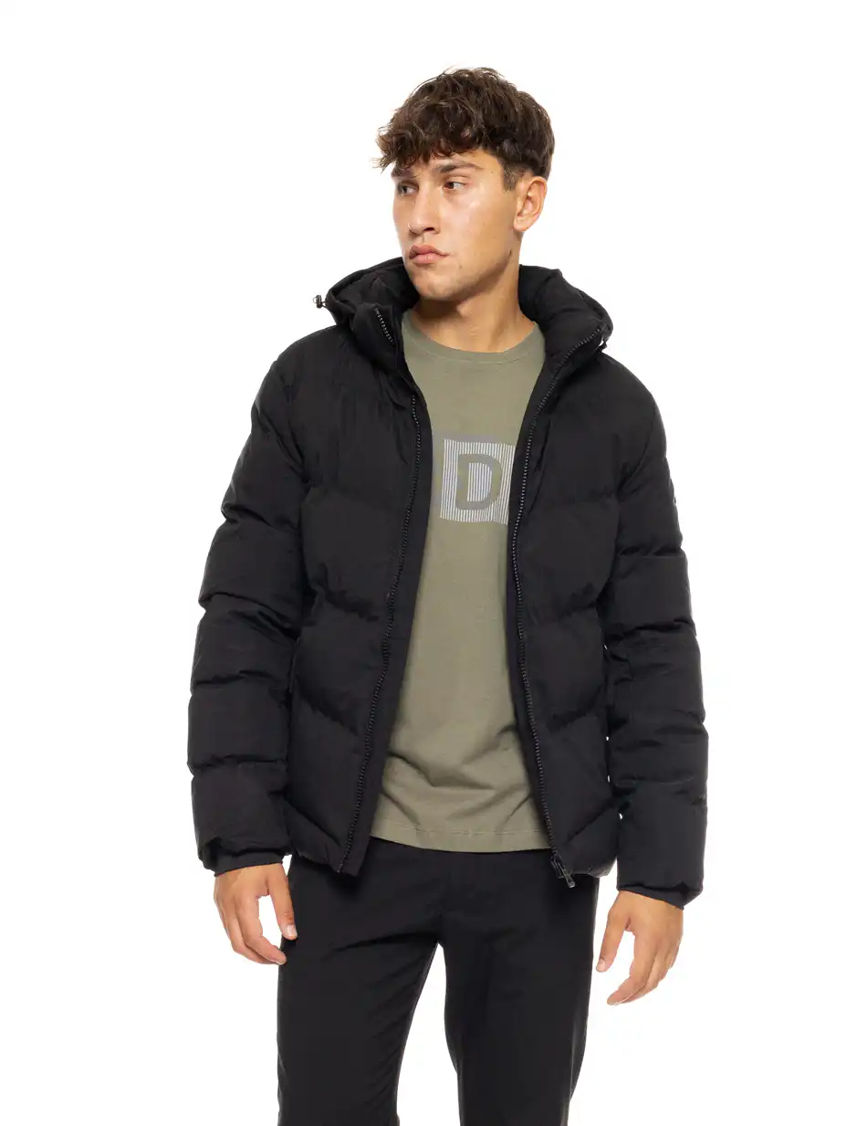 Splendid fashion ανδρικό κοντό μπουφάν με αποσπώμενη κουκούλα 50-201-031 BLACK