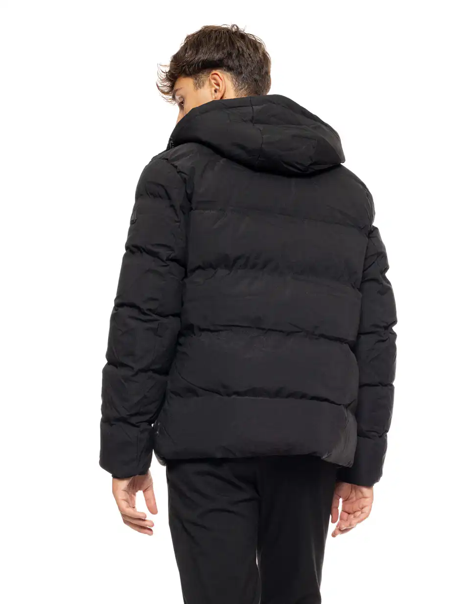 Splendid fashion ανδρικό κοντό μπουφάν με αποσπώμενη κουκούλα 50-201-031 BLACK