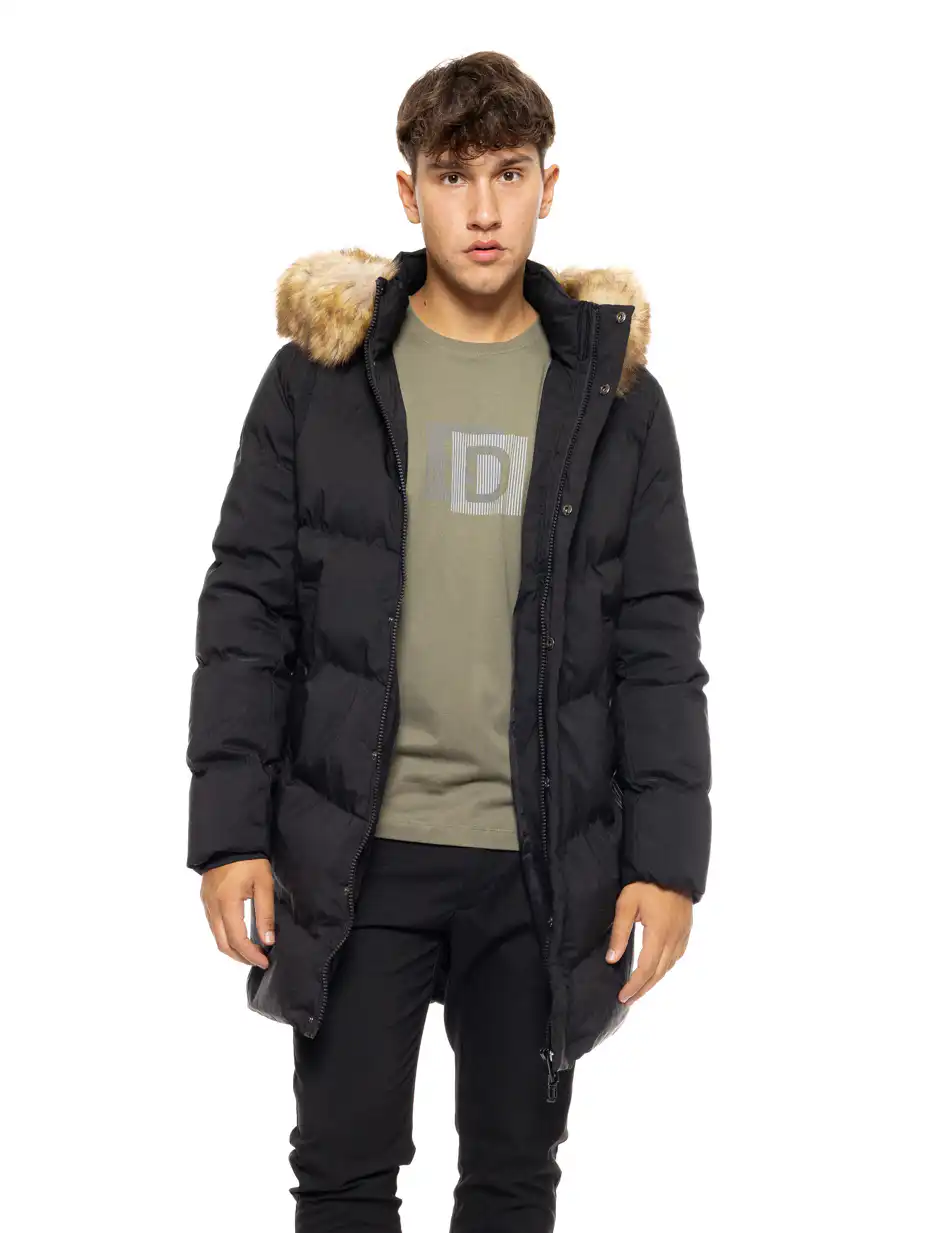 Splendid fashion ανδρικό demi μπουφάν με αποσπώμενη κουκούλα 50-201-052 BLACK