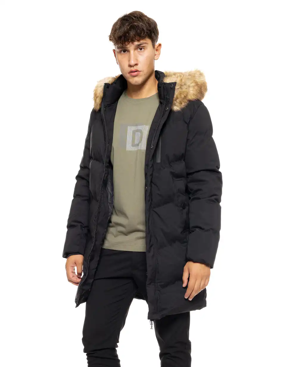 Splendid fashion ανδρικό demi μπουφάν με αποσπώμενη κουκούλα 50-201-052 BLACK