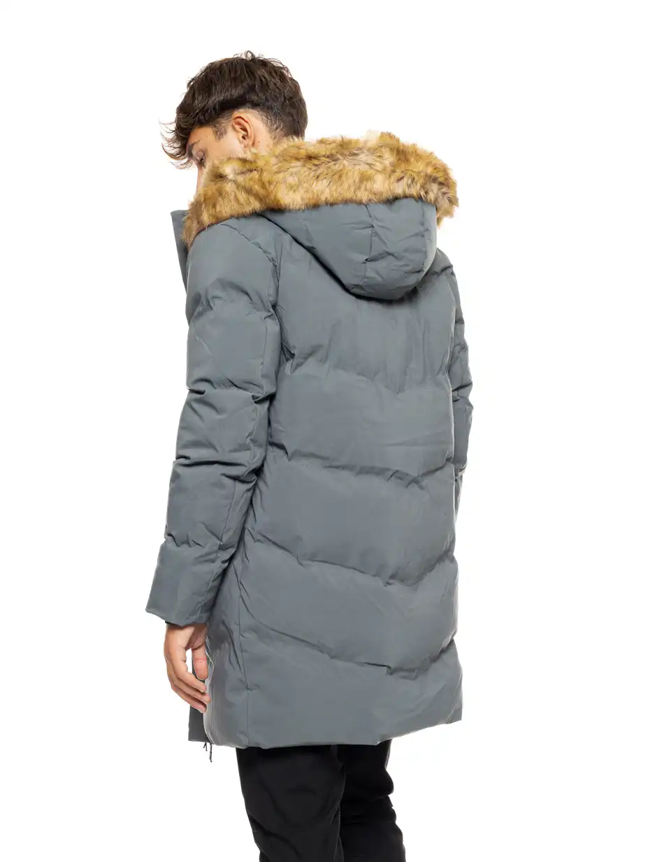 Splendid fashion ανδρικό demi μπουφάν με αποσπώμενη κουκούλα 50-201-052 DK GREY