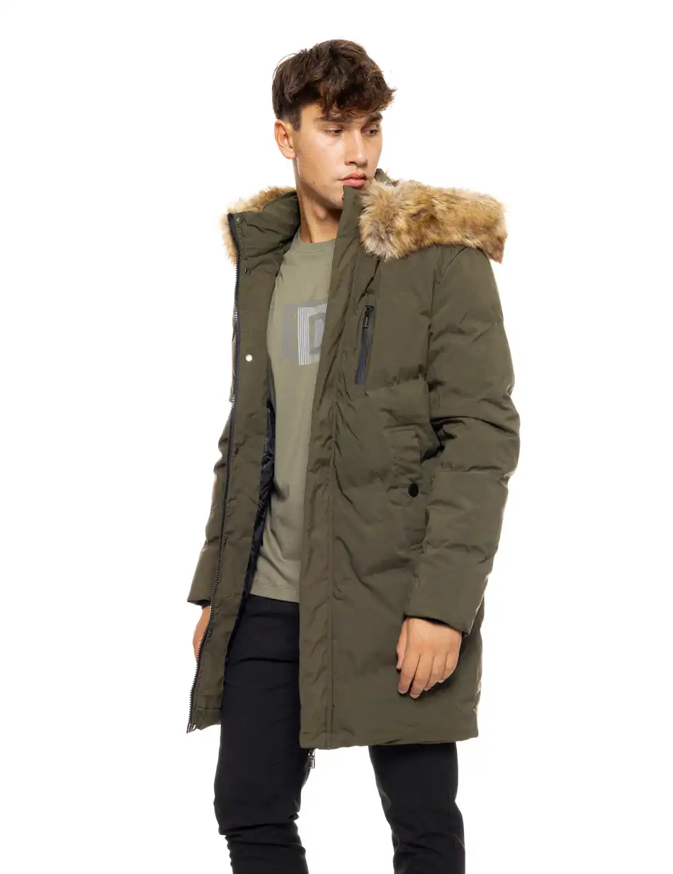 Splendid fashion ανδρικό demi μπουφάν με αποσπώμενη κουκούλα 50-201-052 OLIVE