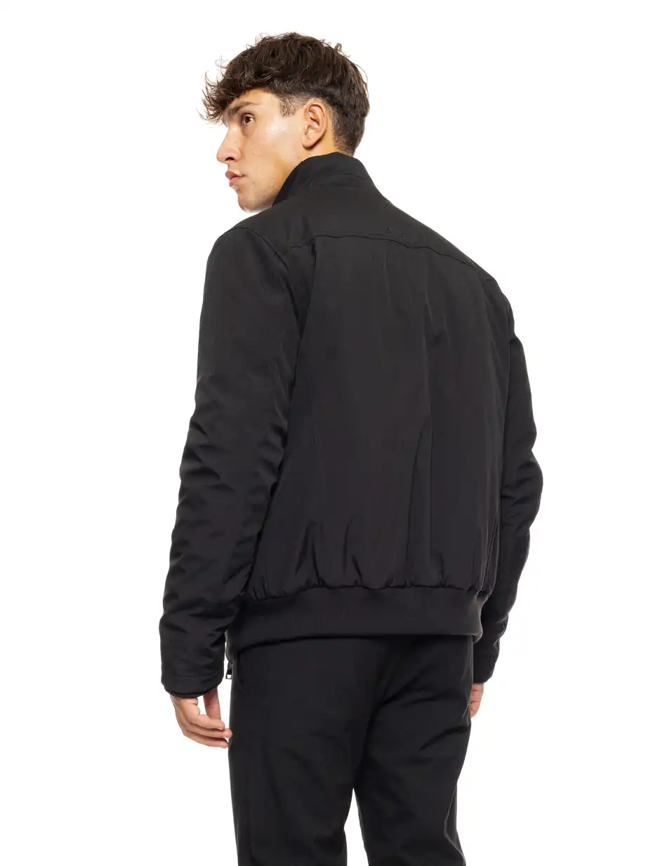 Splendid fashion ανδρικό κοντό bomber μπουφάν με γιακά 50-201-056 BLACK