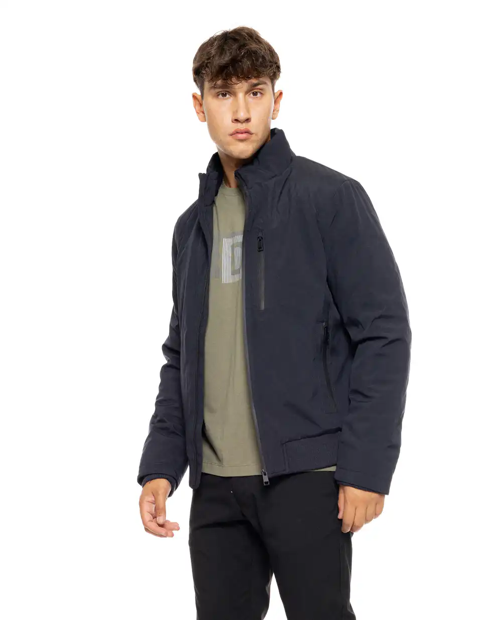 Splendid fashion ανδρικό κοντό bomber μπουφάν με γιακά 50-201-056 NAVY