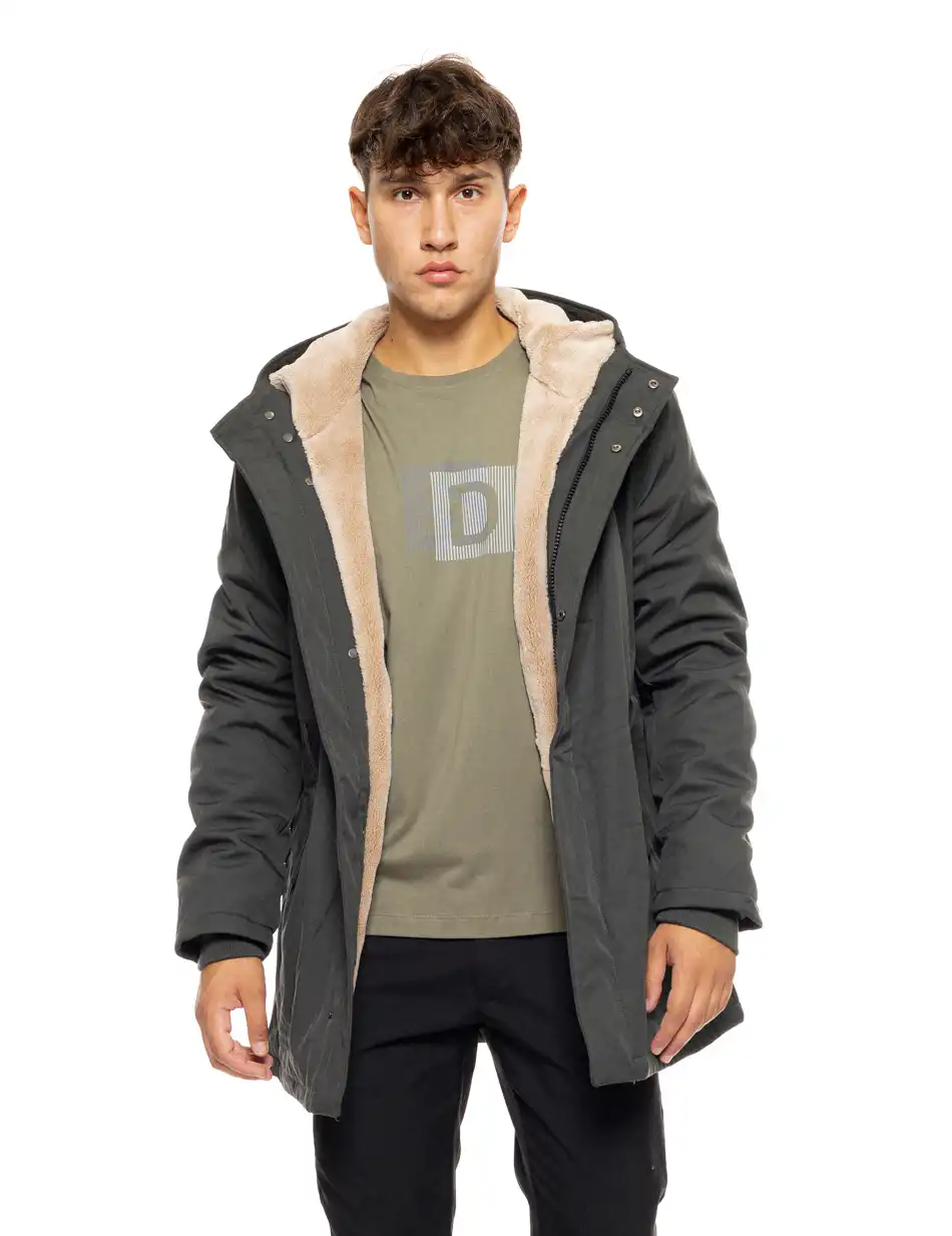 Splendid fashion ανδρικό demi μπουφάν με ενσωματωμένη κουκούλα 50-201-060 DK GREEN