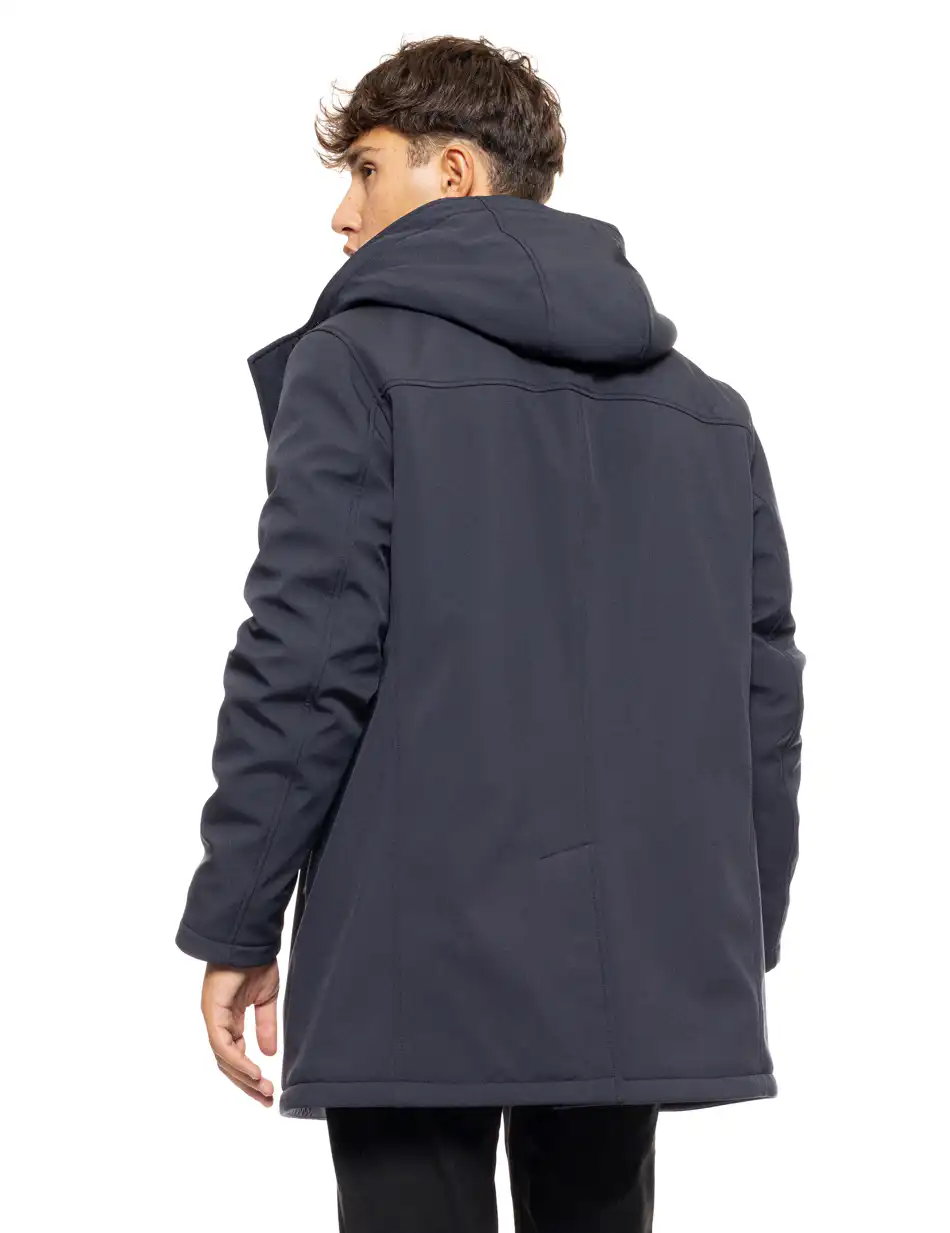 Splendid fashion ανδρικό demi μπουφάν με ενσωματωμένη κουκούλα 50-201-060 NAVY