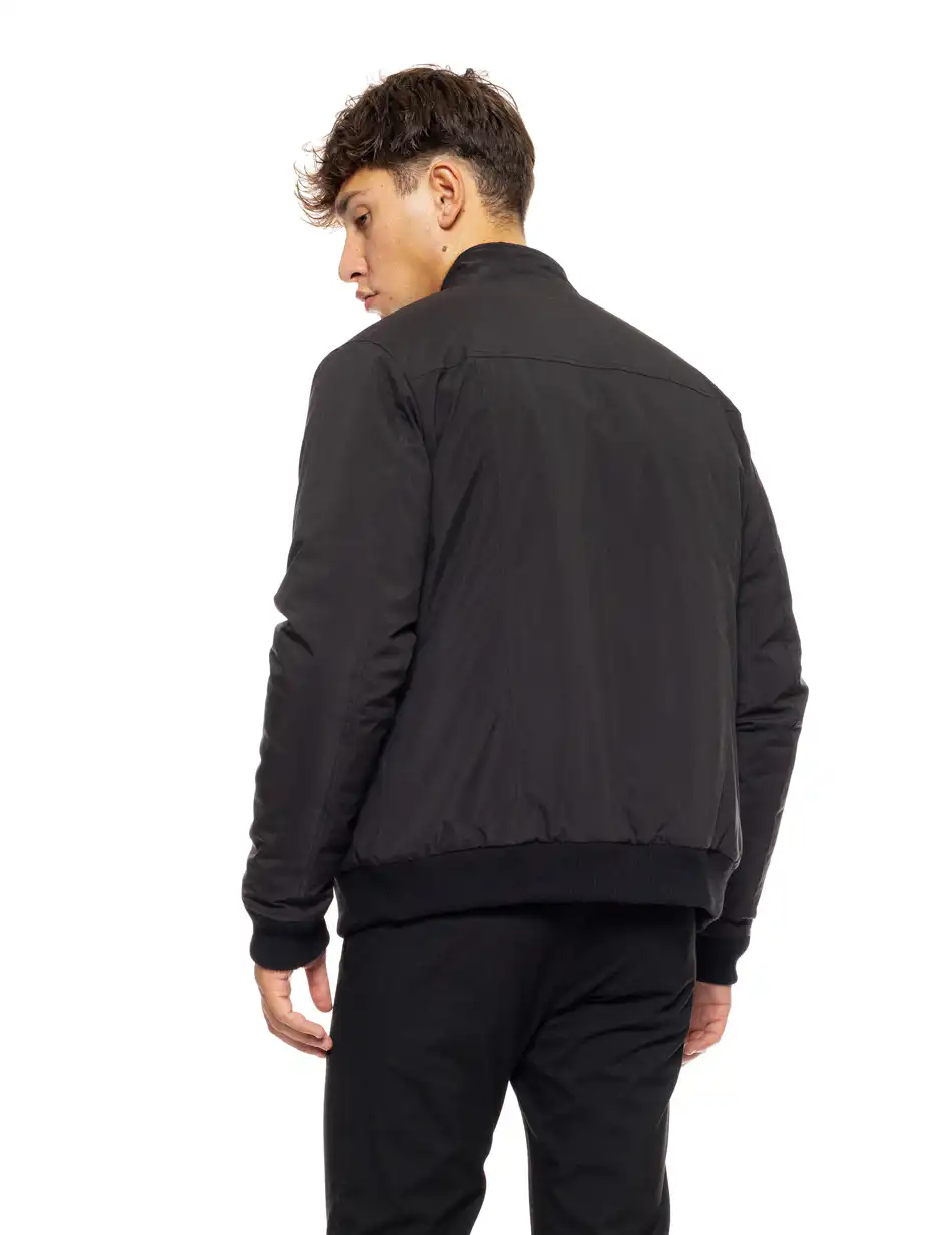 Biston fashion ανδρικό κοντό μπουφάν με αποσπώμενη κουκούλα 50-201-061 BLACK