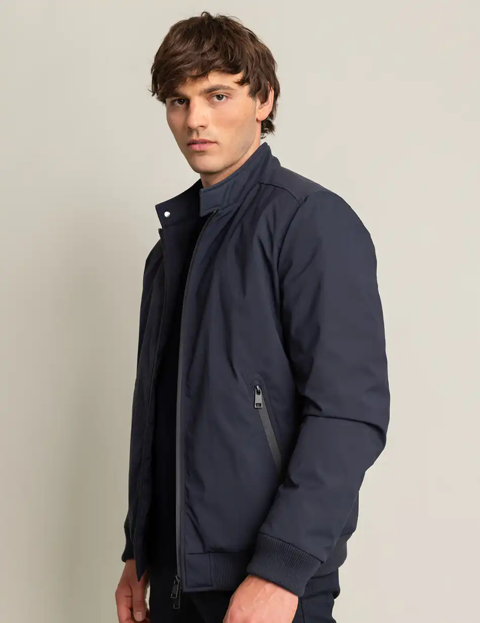 Biston fashion ανδρικό κοντό μπουφάν με αποσπώμενη κουκούλα 50-201-061 NAVY