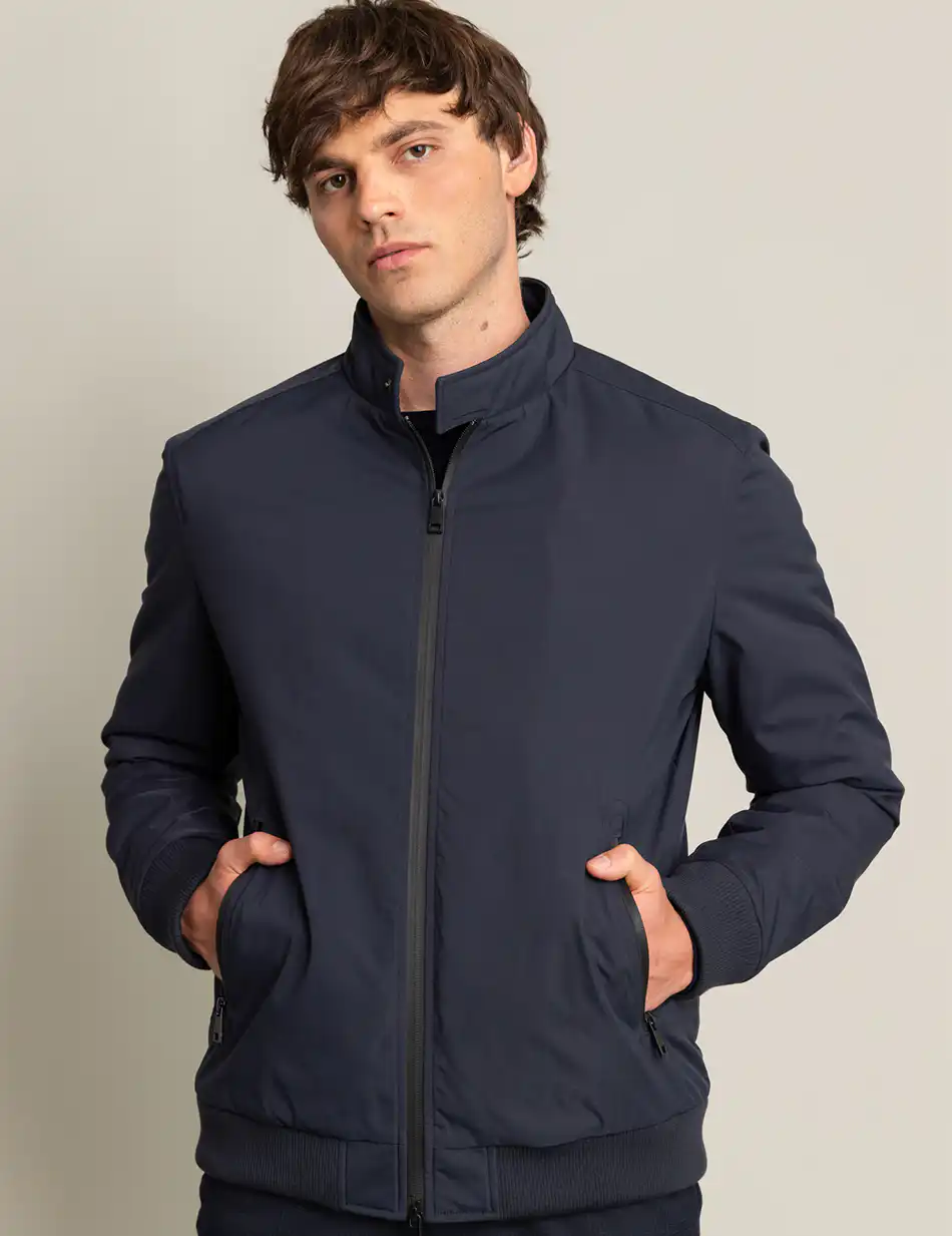 Biston fashion ανδρικό κοντό μπουφάν με αποσπώμενη κουκούλα 50-201-061 NAVY