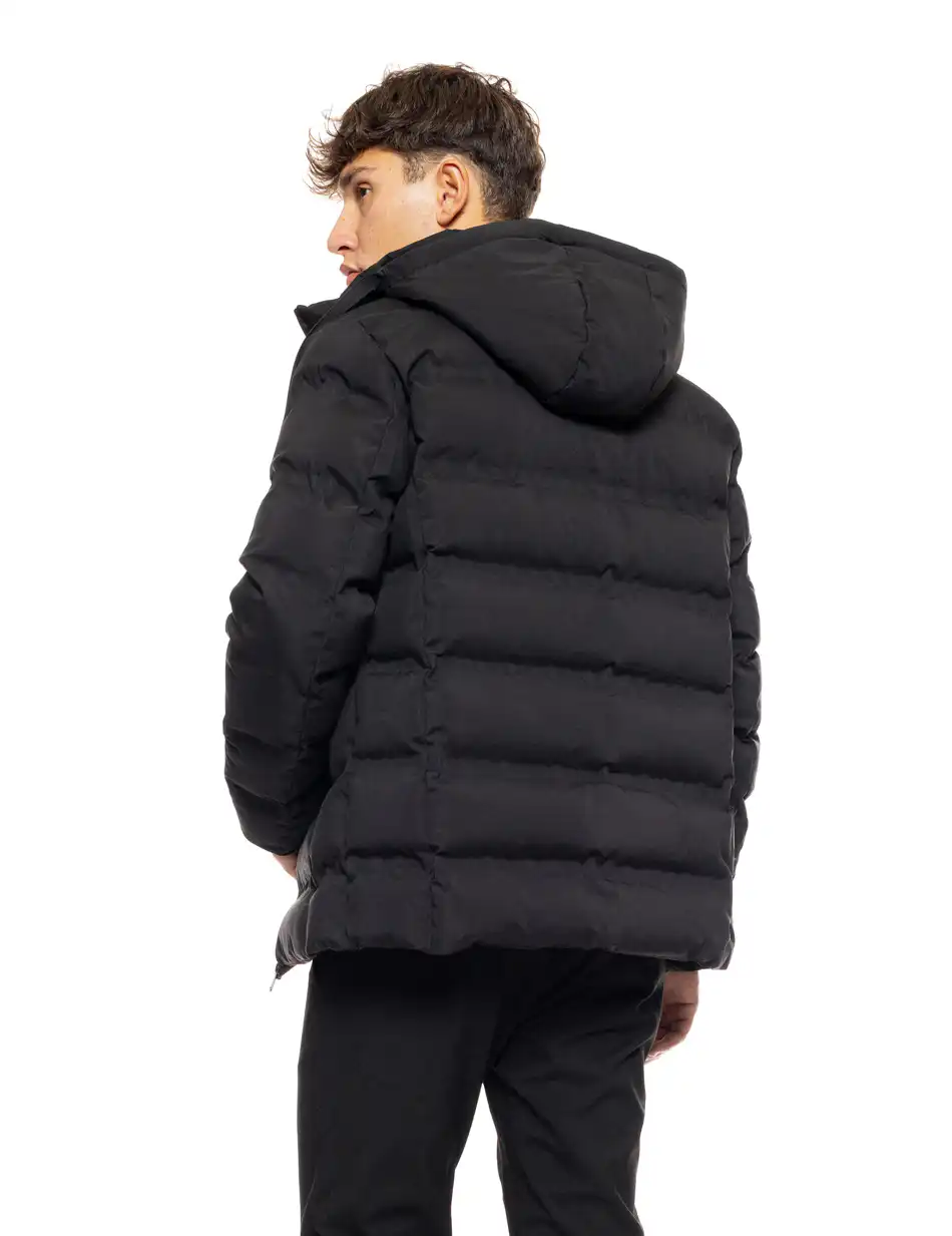 Splendid fashion ανδρικό κοντό μπουφάν με αποσπώμενη κουκούλα 50-201-067 BLACK