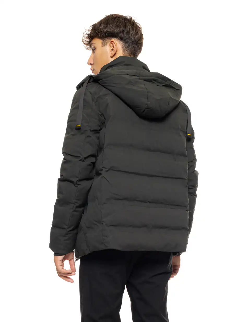 Splendid fashion ανδρικό κοντό μπουφάν με αποσπώμενη κουκούλα 50-201-067 DK GREEN