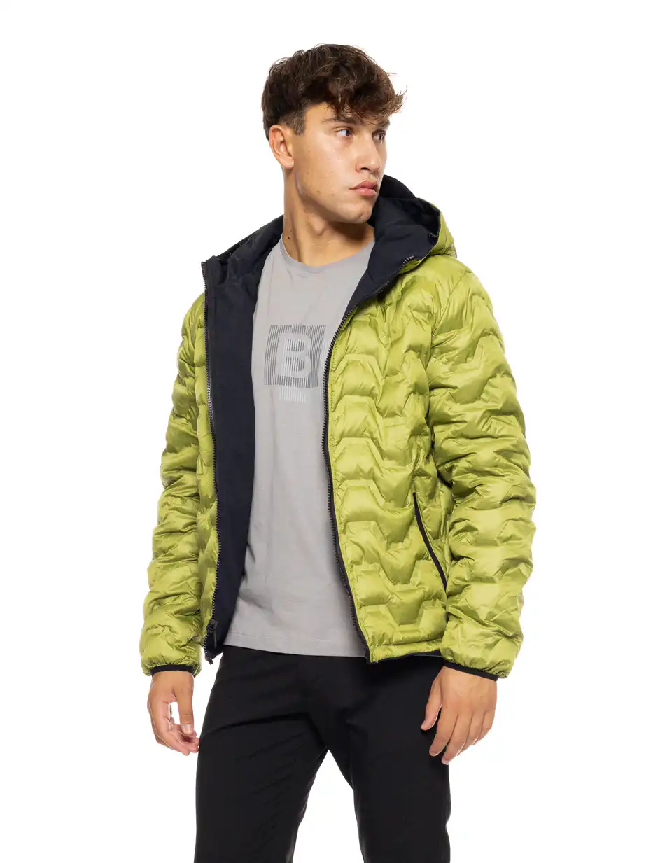 Biston fashion ανδρικό κοντό μπουφάν 2 όψεων με ενσωματωμένη κουκούλα 50-201-073 NAVY