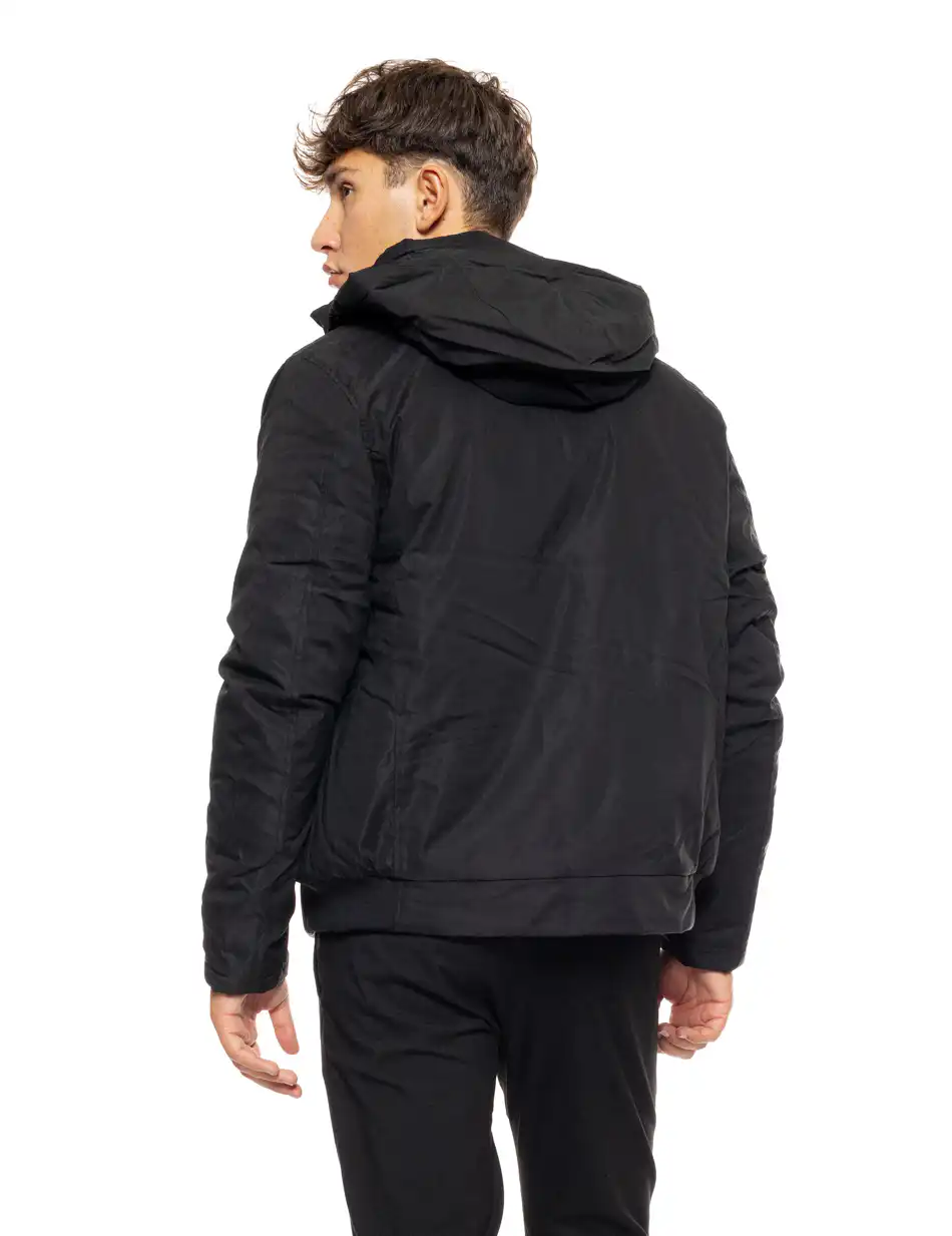 Splendid fashion ανδρικό κοντό μπουφάν με αποσπώμενη κουκούλα 50-201-085 BLACK