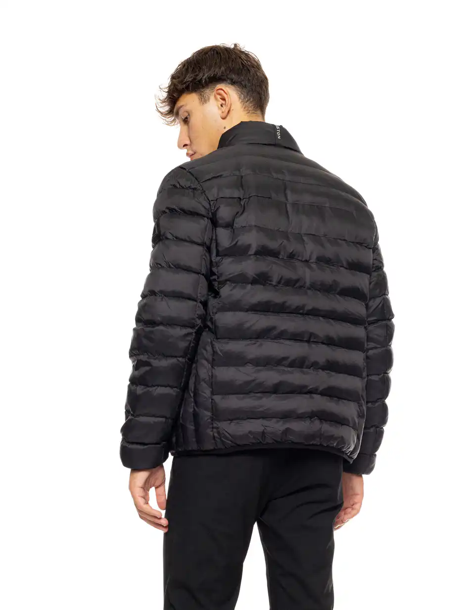 Biston fashion ανδρικό κοντό πανωφόρι με γιακά 50-201-097 BLACK